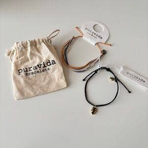 Authentic Pura Vida Adjustable Bracelets, NWT